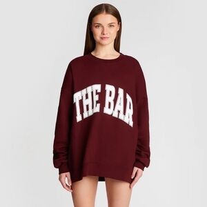 THE BAR VARSITY SWEATSHIRT MAROON